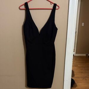 Lulu's Classic Black Mini Dress